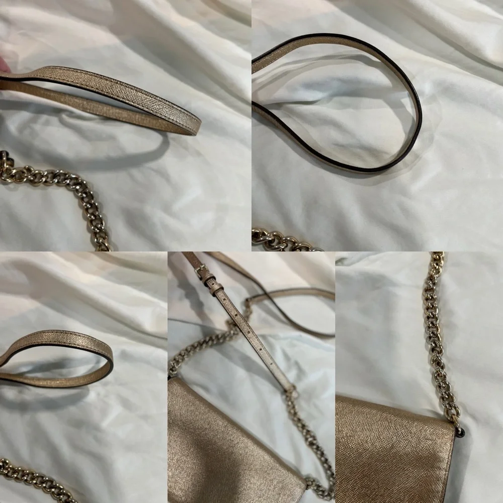 Wallet Gold Crossbody Bag - Picture 5 of 15